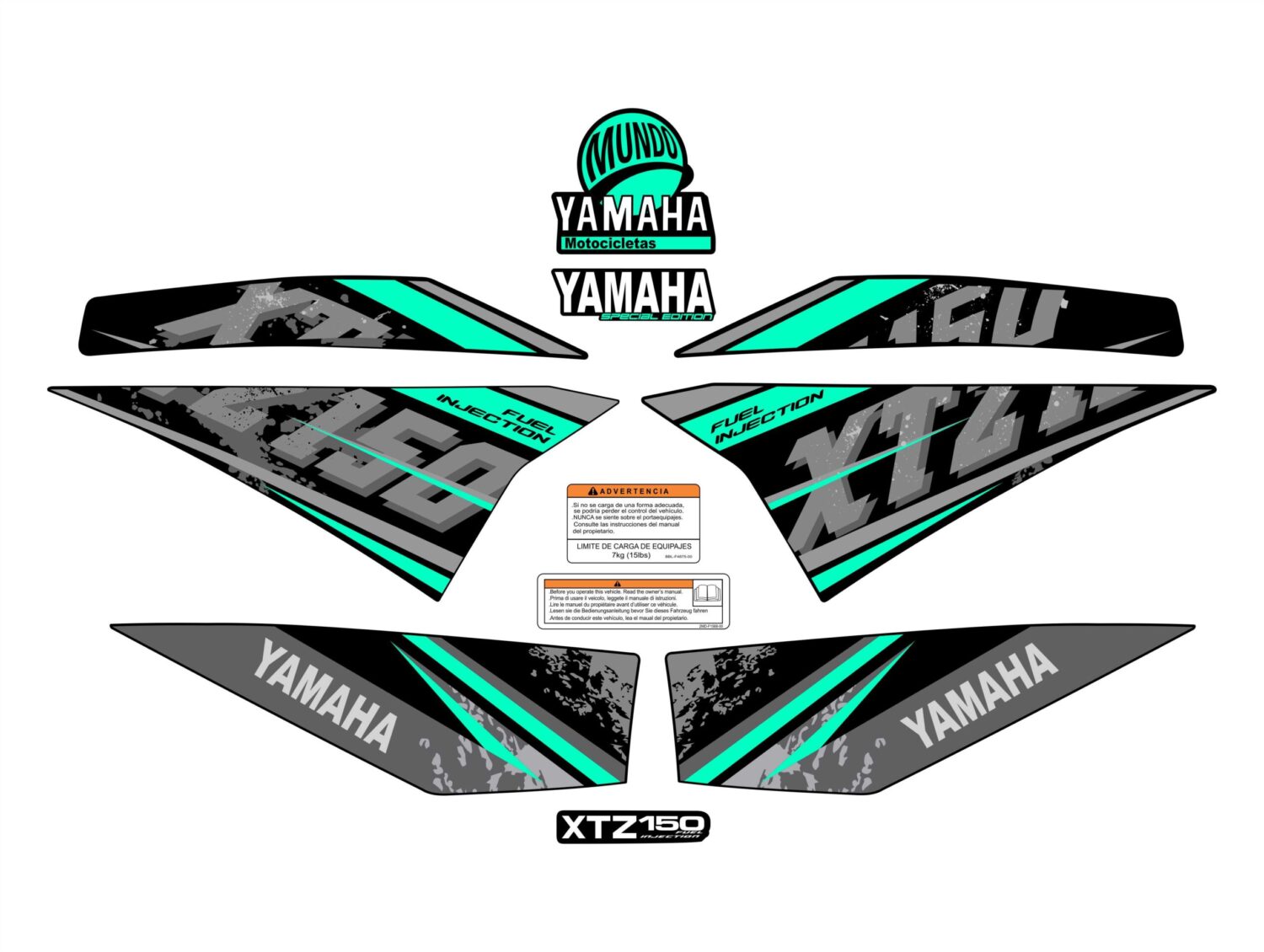 XTZ 150 TIPO ORIGINAL MODELO VIEJO MENTA