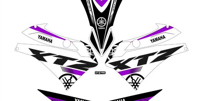 XTZ PERSONALIZADO COMPLETO YAMAHA BLANCO MORADO