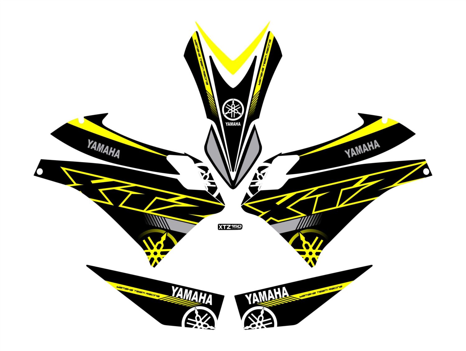 XTZ PERSONALIZADO COMPLETO YAMAHA NEGRO AMARILLO