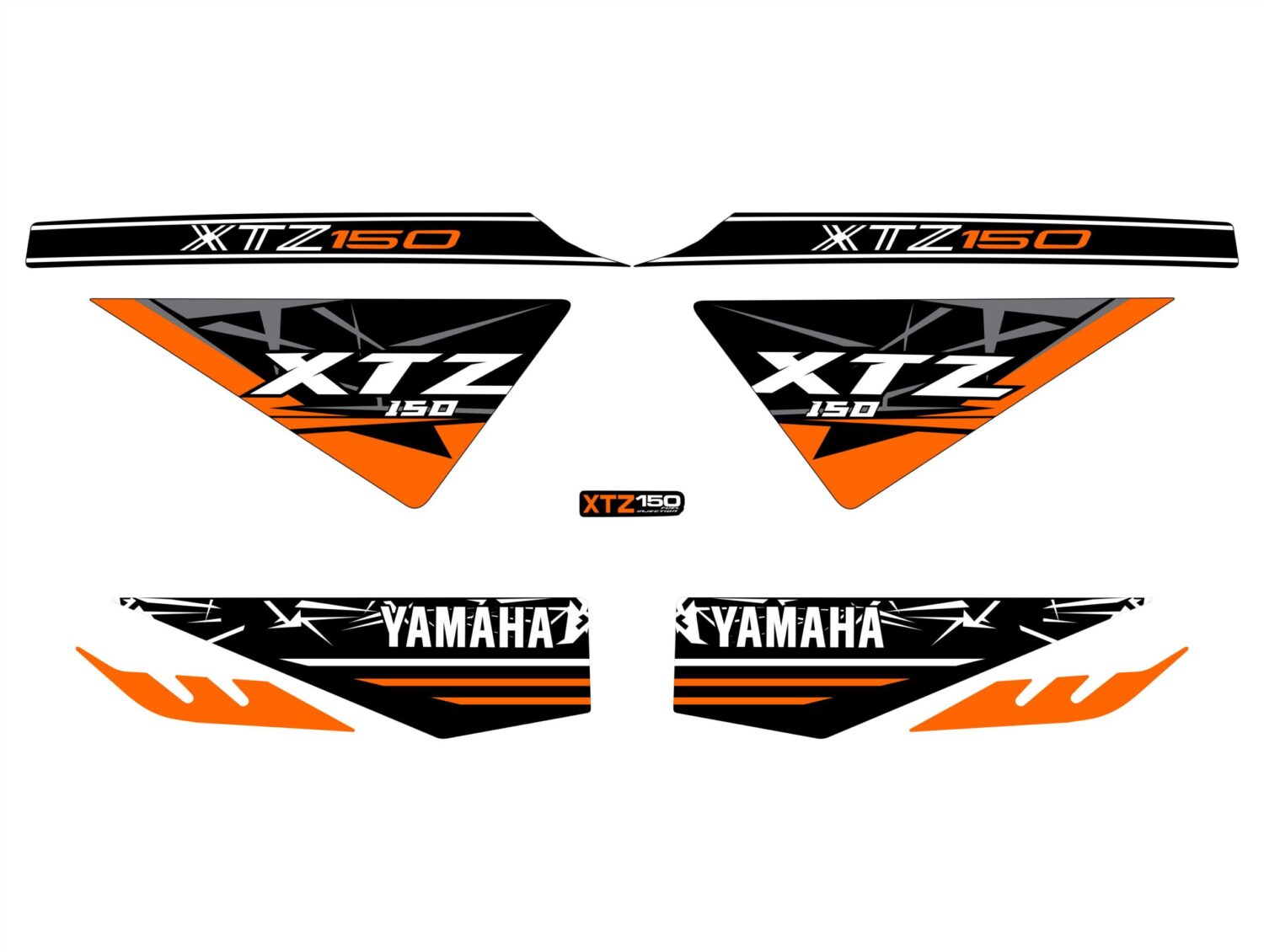 XTZ 150 PERSONALIZADA COBRA NARANJA