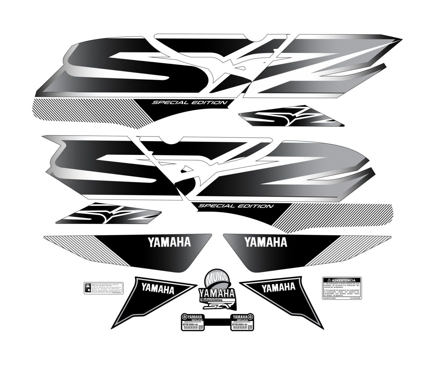 SZR SPECIAL EDITION TANQUE GRANDE BLANCO