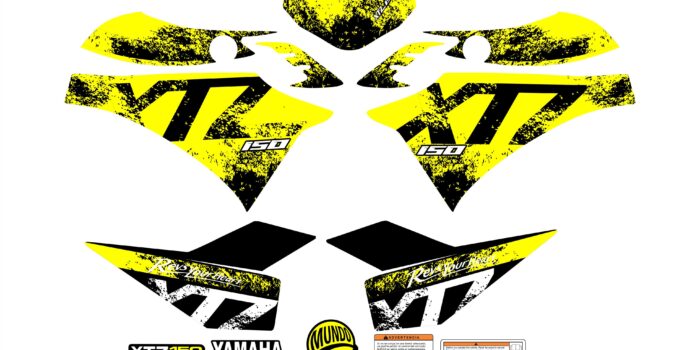 XTZ 150 PERSONALIZADA DEGRADED AMARILLO