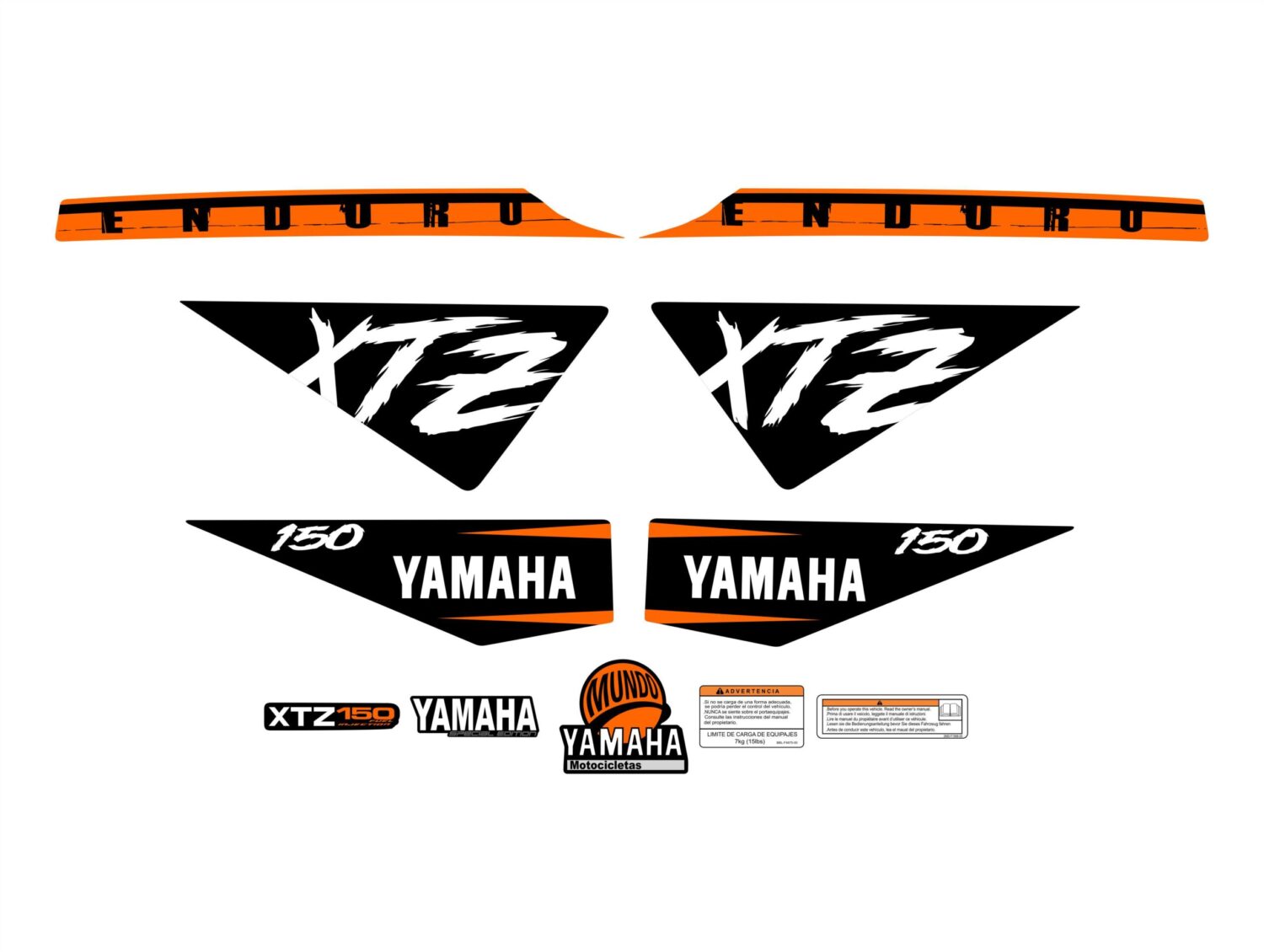 XTZ 150 PERSONALIZADO DESTROYED NARANJA