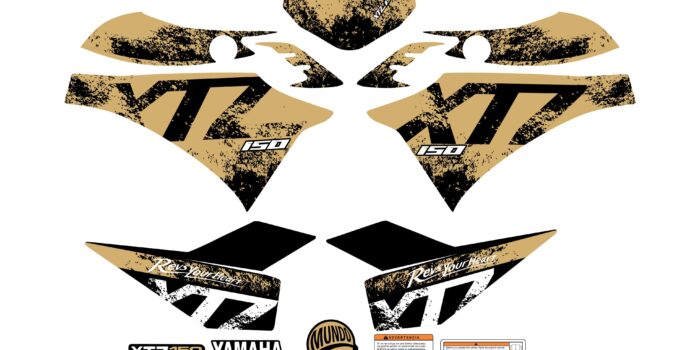 XTZ 150 PERSONALIZADA DEGRADED DORADO