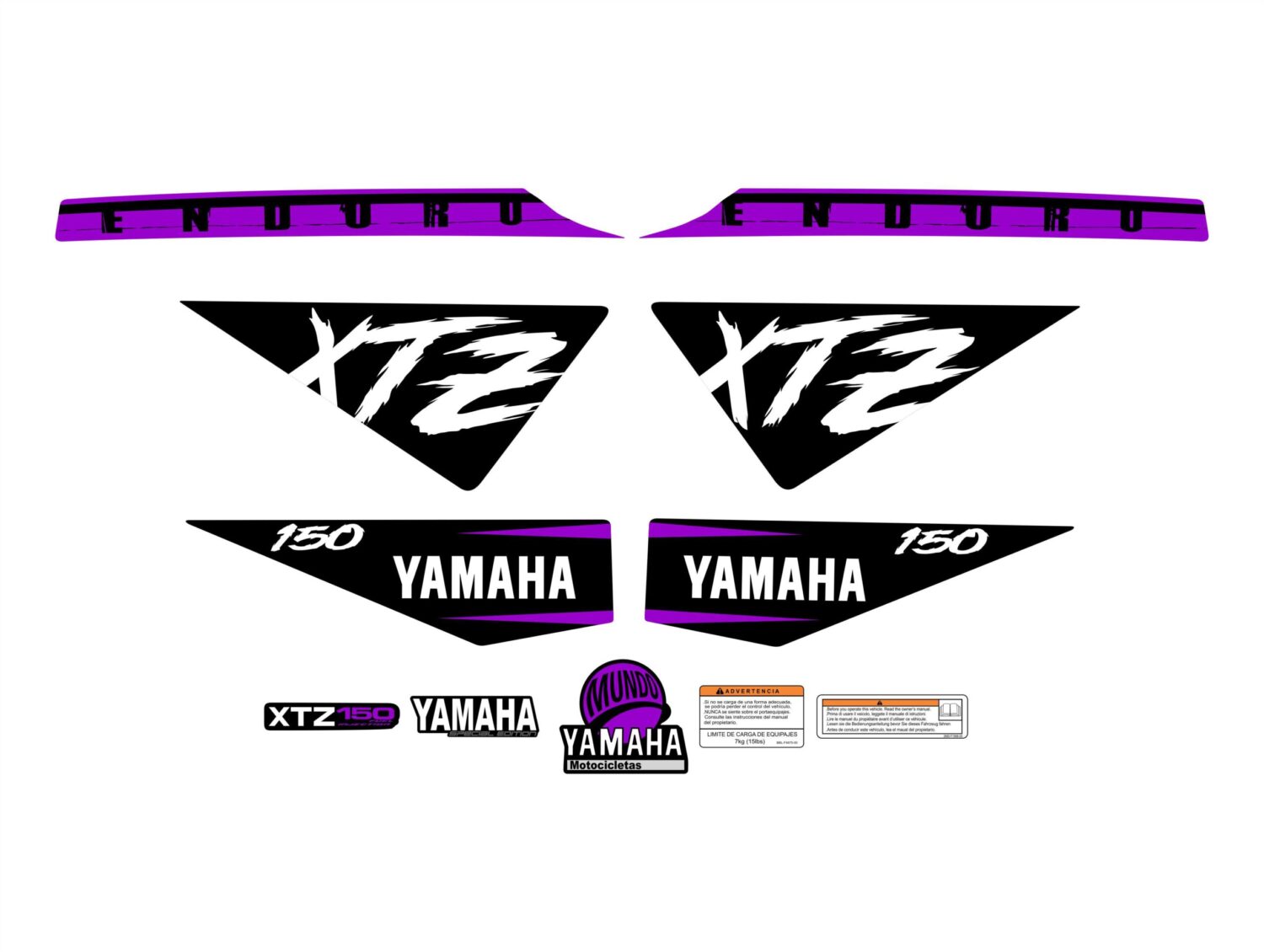 XTZ 150 PERSONALIZADO DESTROYED MORADO