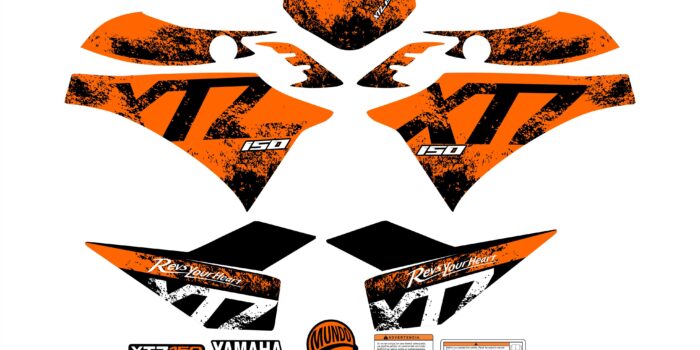 XTZ 150 PERSONALIZADA DEGRADED NARANJA