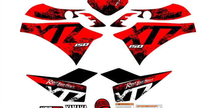 XTZ 150 PERSONALIZADA DEGRADED ROJO