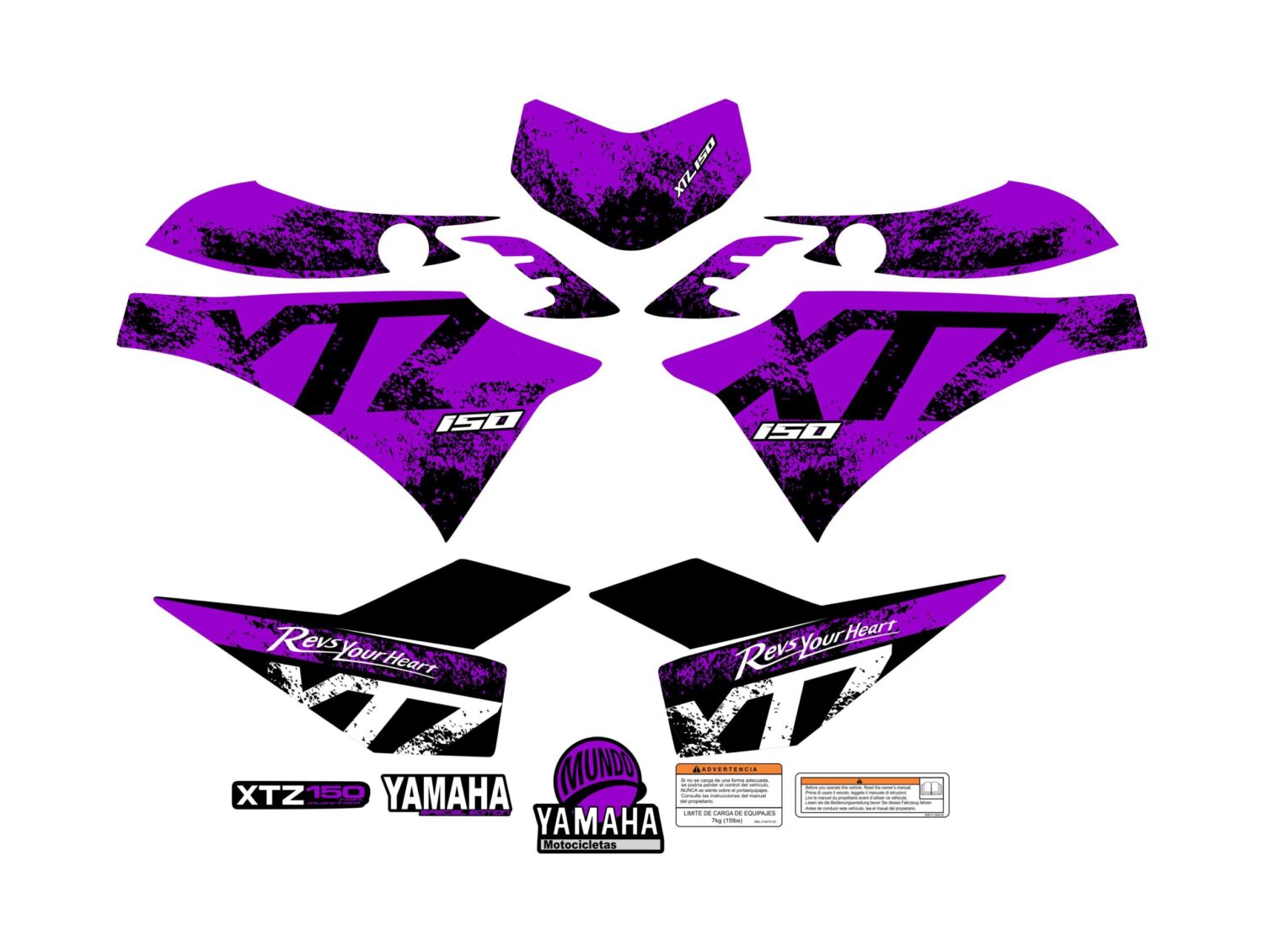 XTZ 150 PERSONALIZADA DEGRADED MORADO