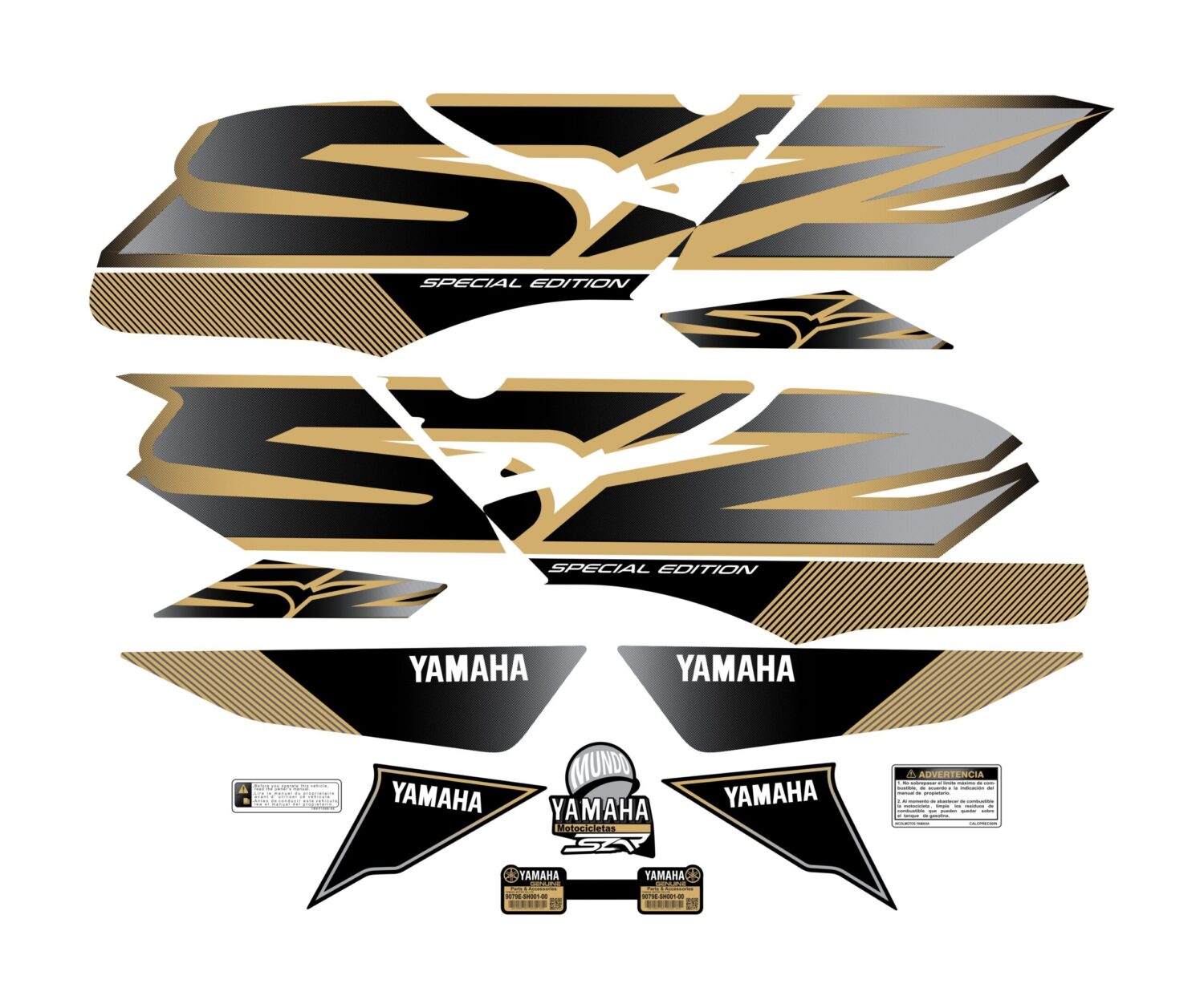 SZR SPECIAL EDITION TANQUE GRANDE DORADO