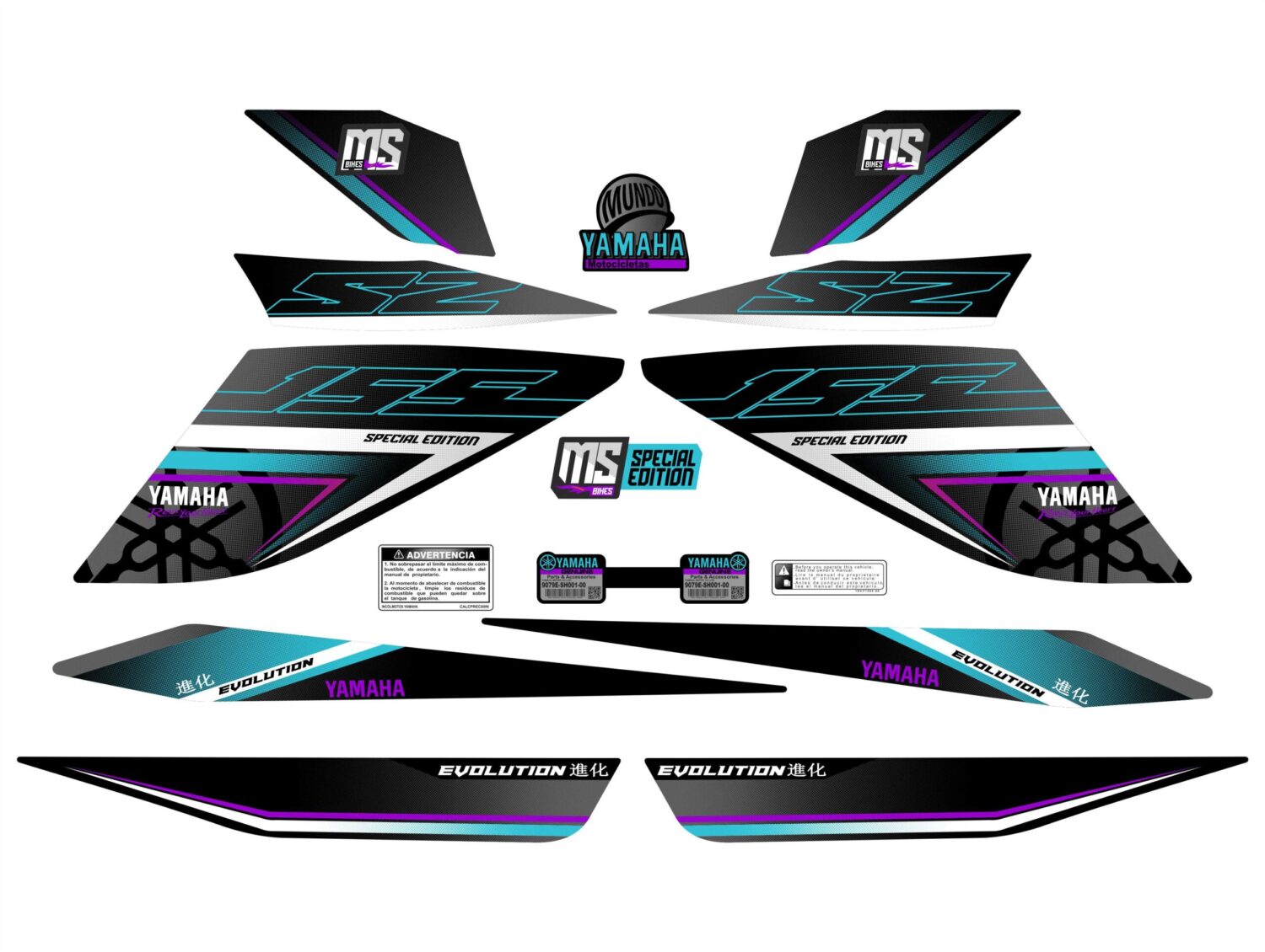 SZR EVOLUTION AMARILLO MORADO MENTA