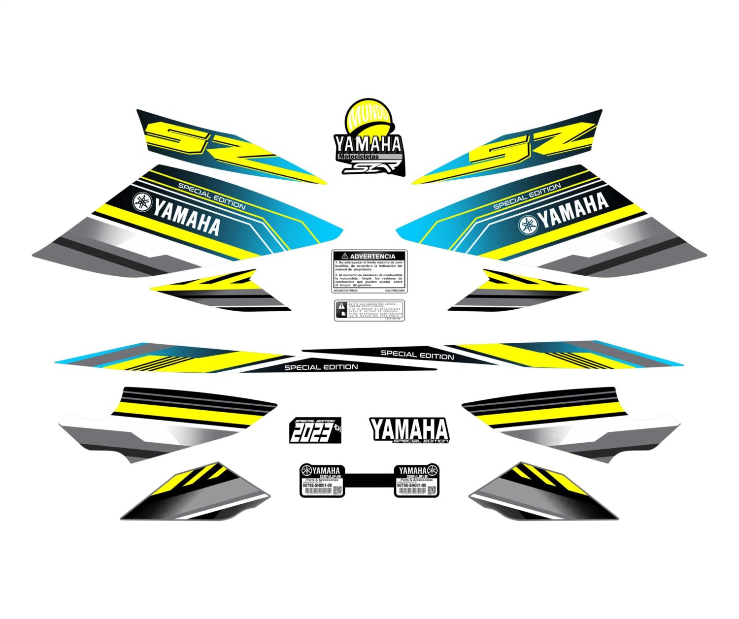 SZR EDICION LIMITADA YAMAHA AMARILLO CYAN