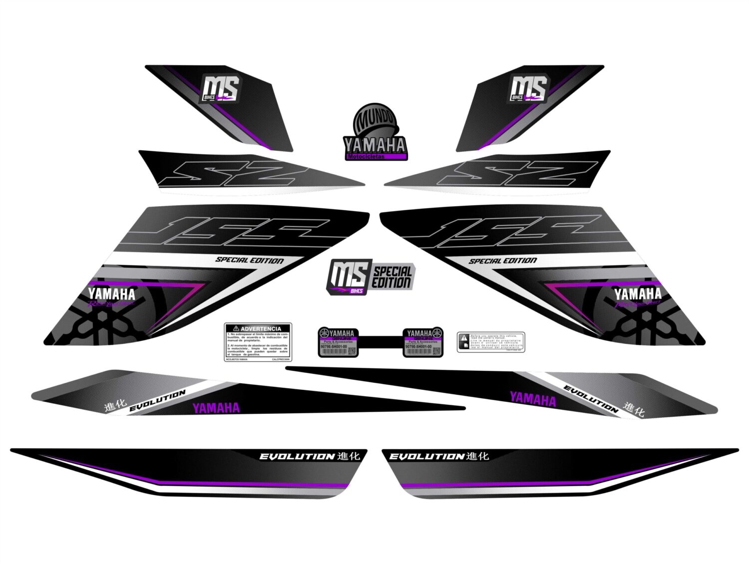 SZR EVOLUTION AMARILLO MORADO GRIS