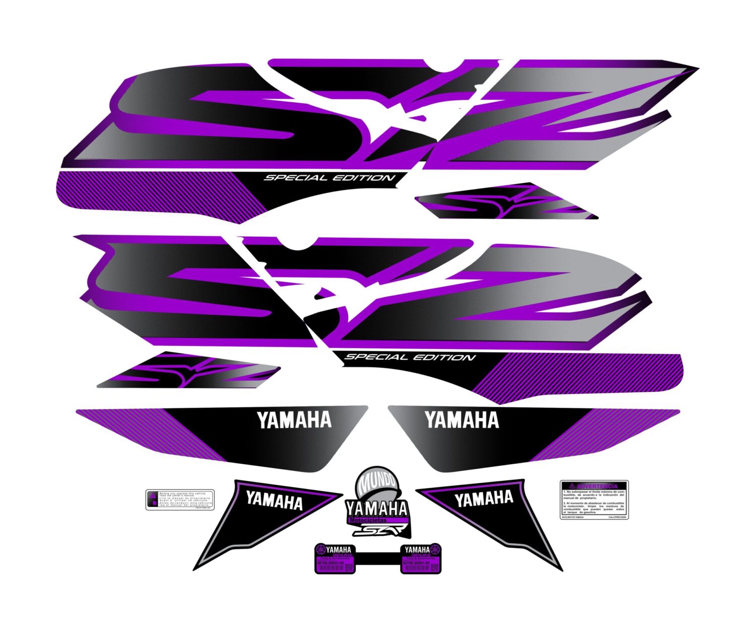 SZR SPECIAL EDITION TANQUE GRANDE MORADO