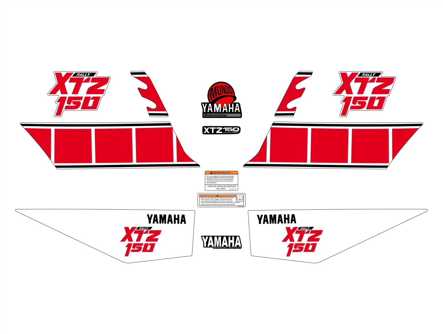 XTZ 150 TIPO ORIGINAL RALLY