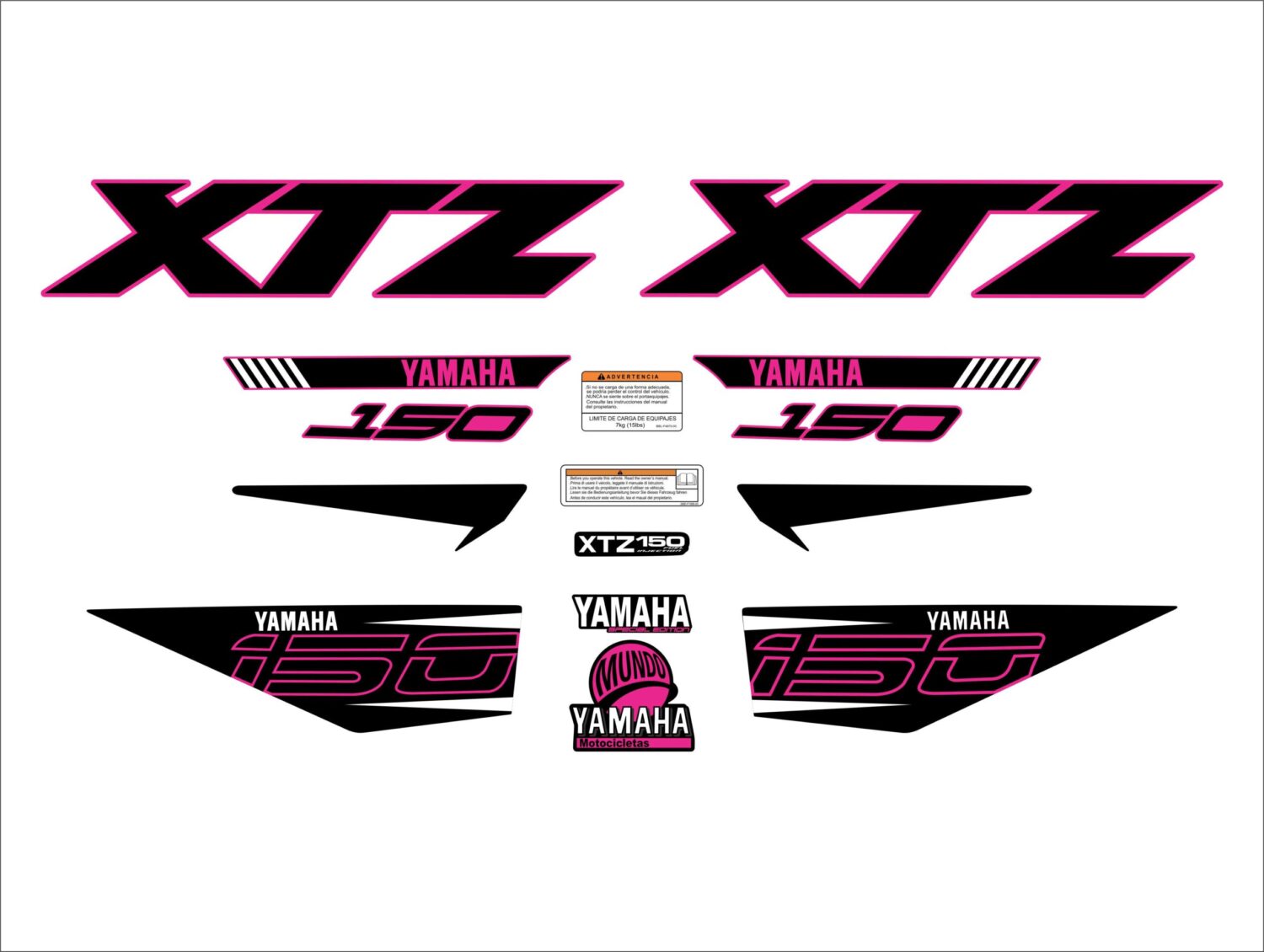 XTZ 150 PERSONALIZADO ED ESPECIAL FUCSIA