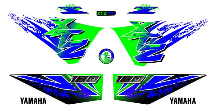 XTZ 150 50TH EDICION ESPECIAL VERDE AZUL