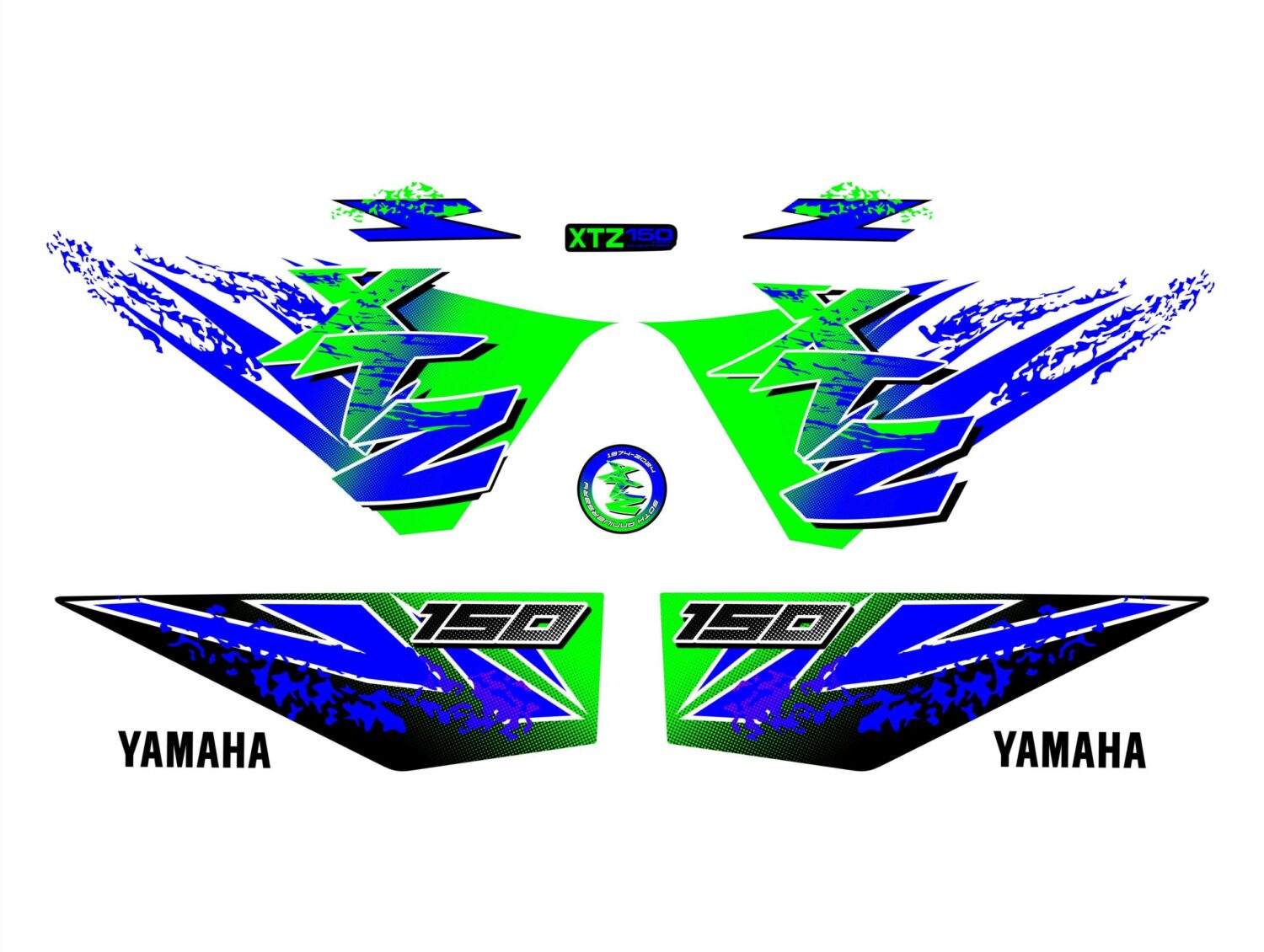 XTZ 150 50TH EDICION ESPECIAL VERDE AZUL