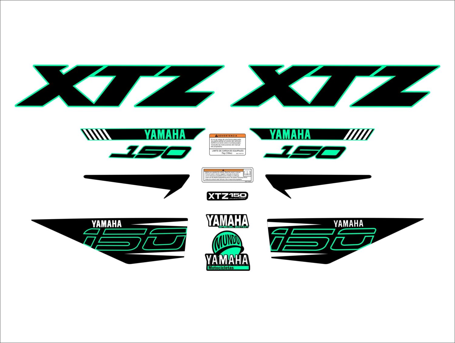 XTZ 150 PERSONALIZADO ED ESPECIAL VERDE MENTA