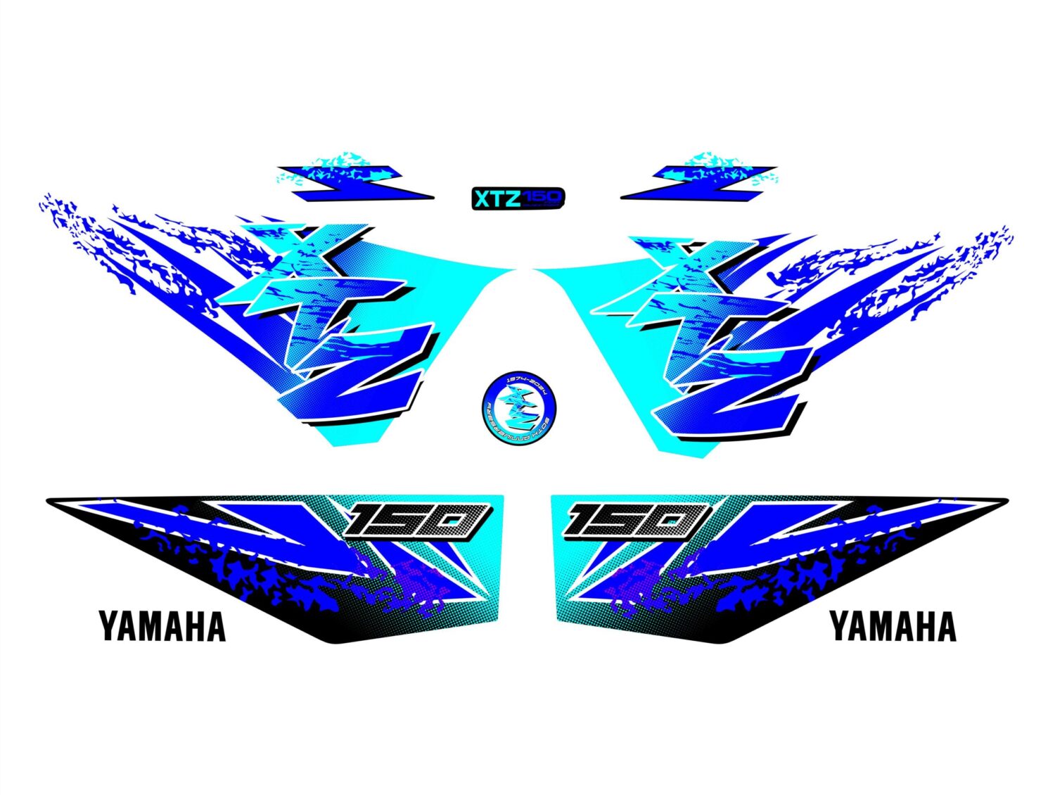 XTZ 150 50TH EDICION ESPECIAL MENTA AZUL BLANCO