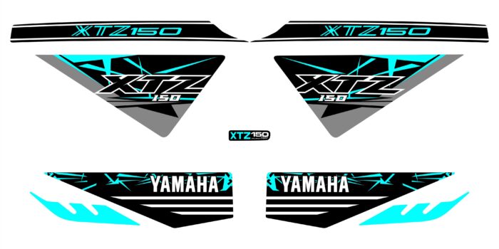 XTZ 150 PERSONALIZADA COBRA GRIS MENTA