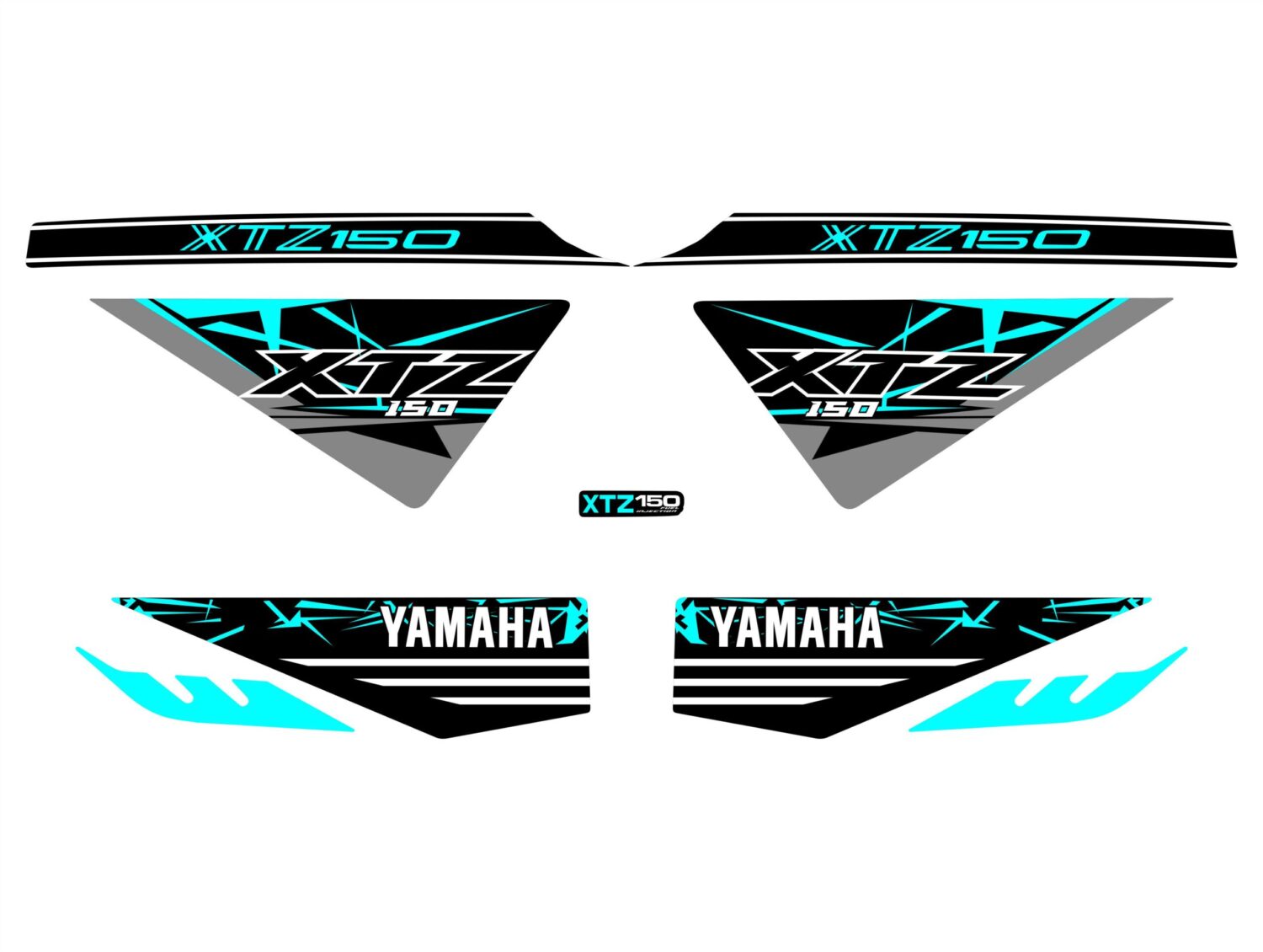 XTZ 150 PERSONALIZADA COBRA GRIS MENTA