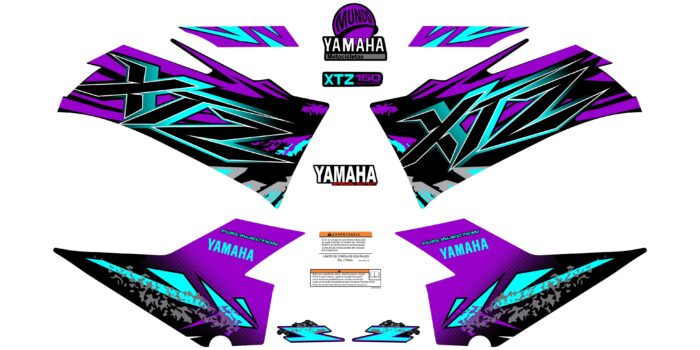 XTZ PERSONALIZADO CHISPAZO MORADO MENTA