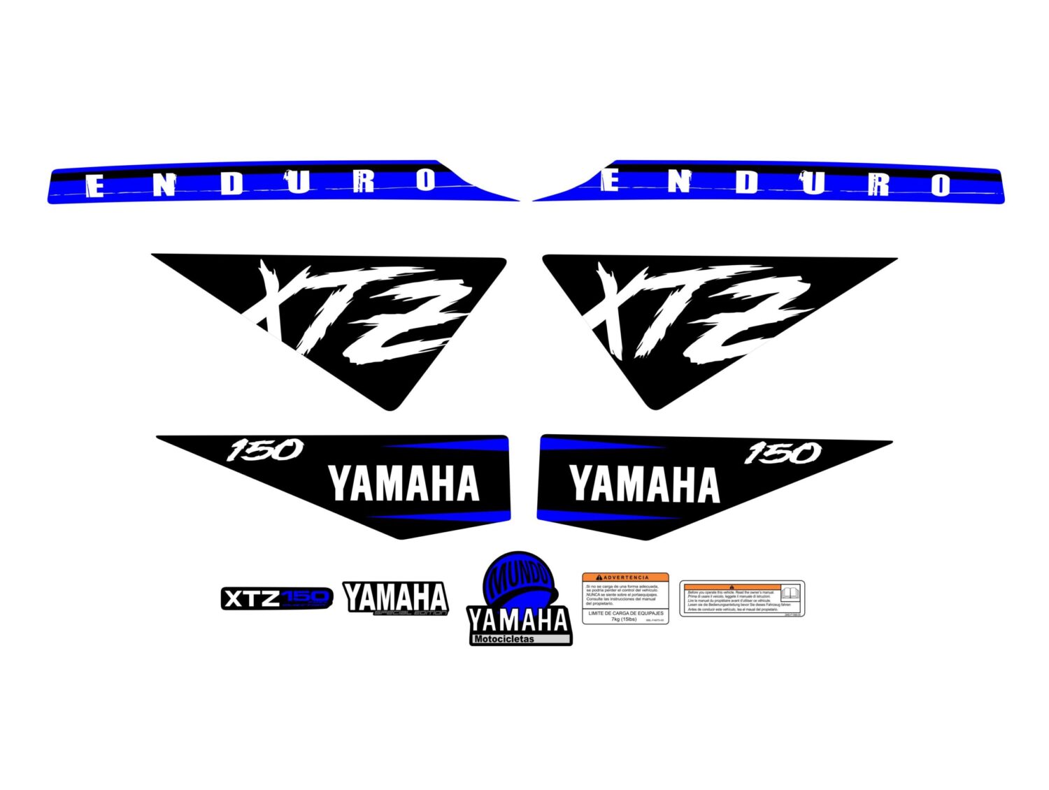 XTZ 150 PERSONALIZADO DESTROYED AZUL