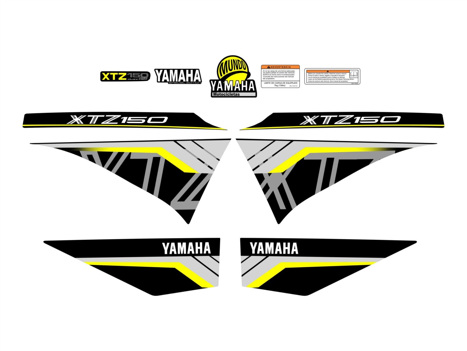 XTZ 150 PERSONALIZADA TIPO 250 AMARILLO