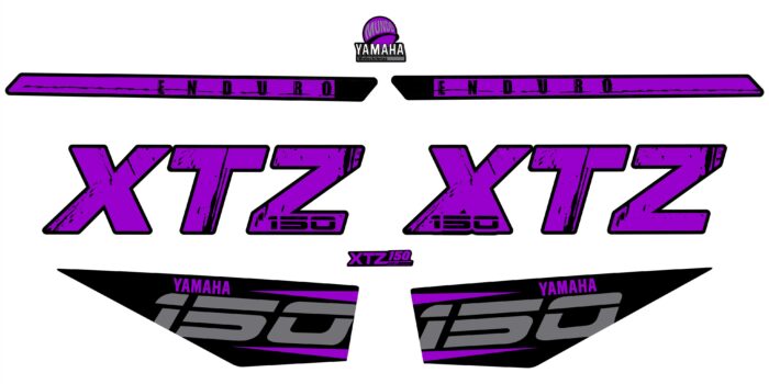 XTZ 150 LETRAS GRANDES TANQUE MORADO