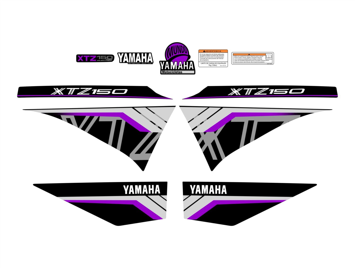 XTZ 150 PERSONALIZADA TIPO 250 MORADO