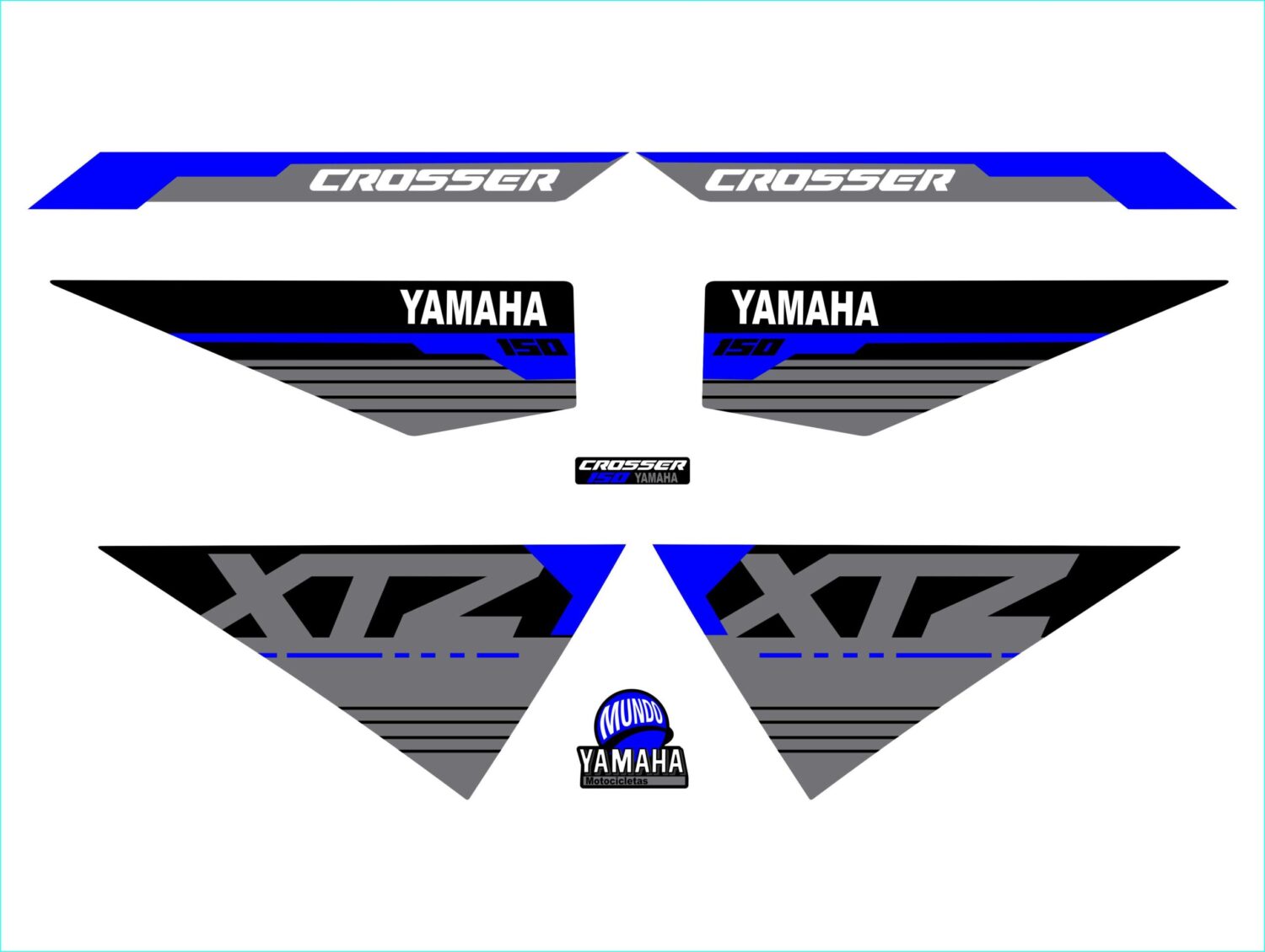 XTZ 150 PERSONALIZADA CROSSER AZUL